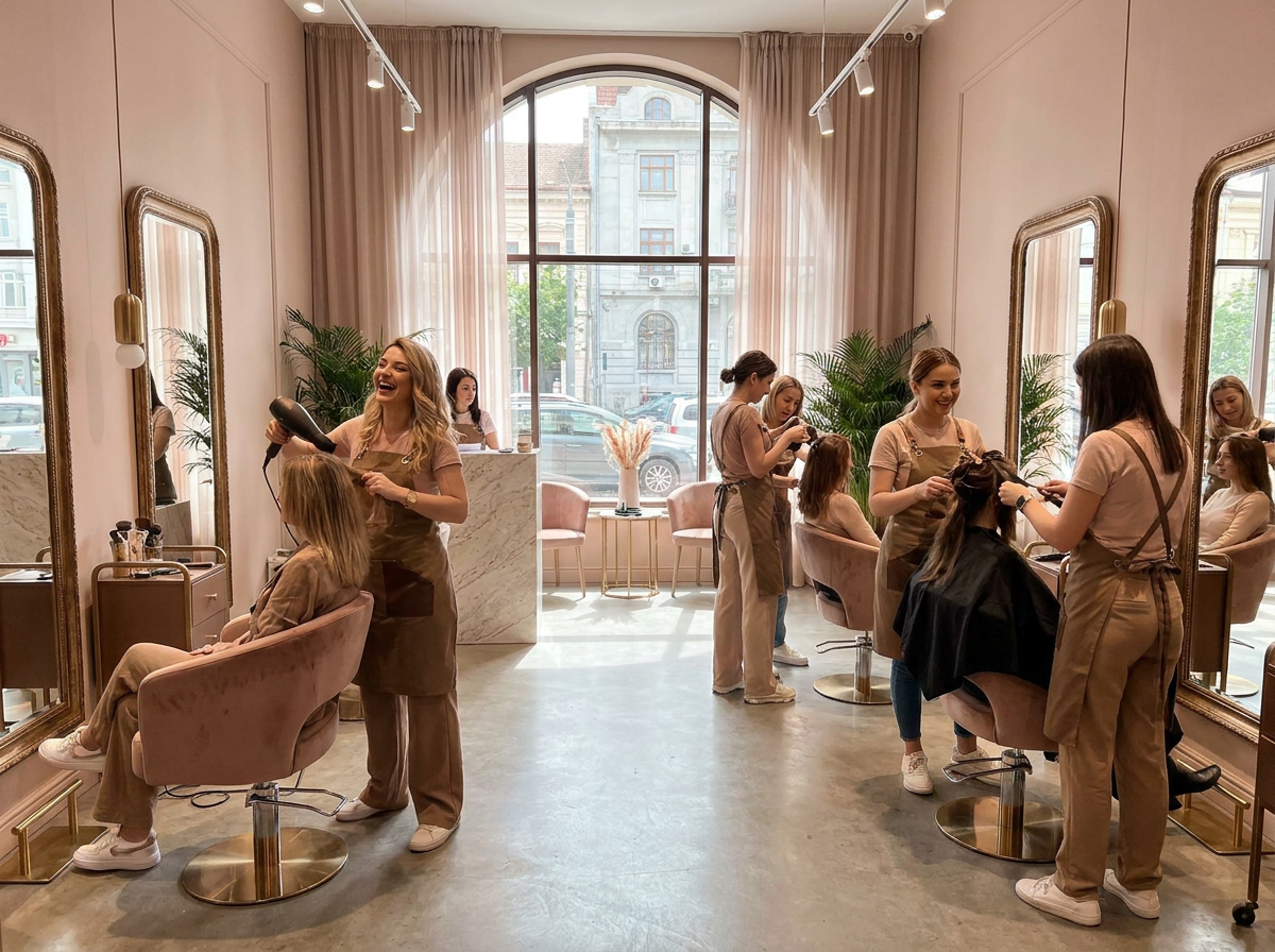 Interior salon Edw Beauty – atmosferă relaxantă